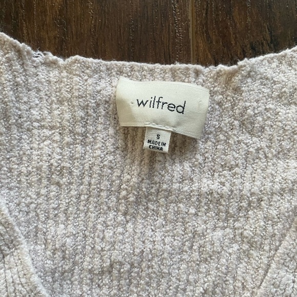 Wilfred Cream V Neck Sweater Size Small - Picture 4 of 10